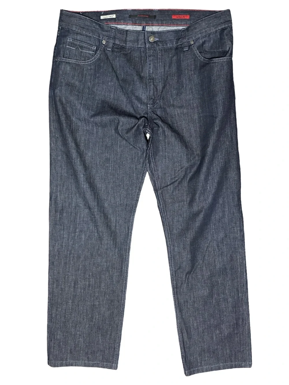 Alberto Men's Size 38 x 32 Dark Indigo Blue Straight Leg Jeans